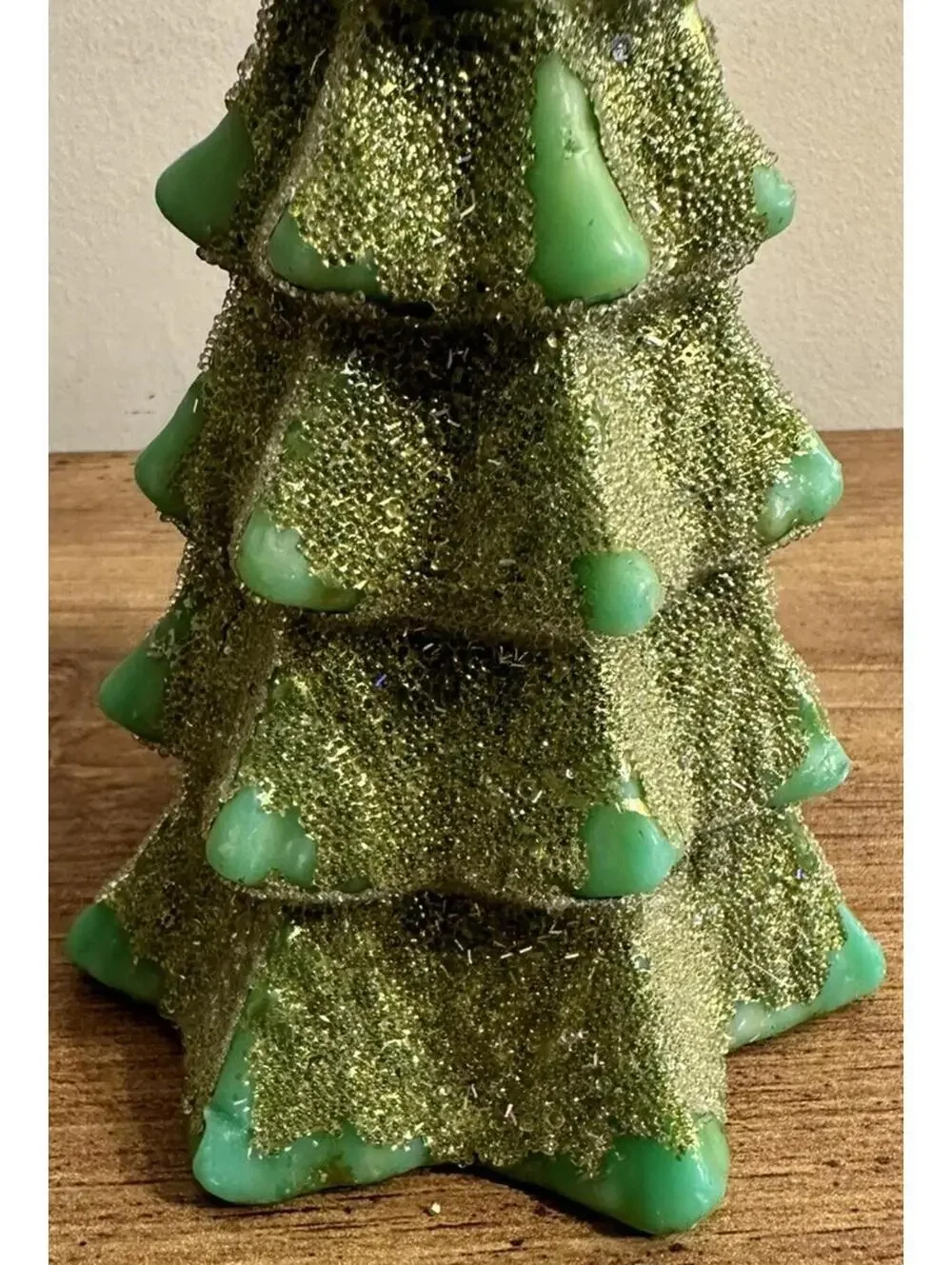 Pottery Barn Green Winter Tree 6” Candle - Lit Once burned for less than a Min